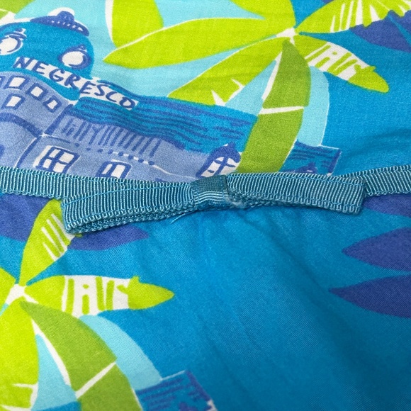 Lilly Pulitzer Skirt Negresco Lagoon Serenading Frog Print A Line White Label - Picture 10 of 14